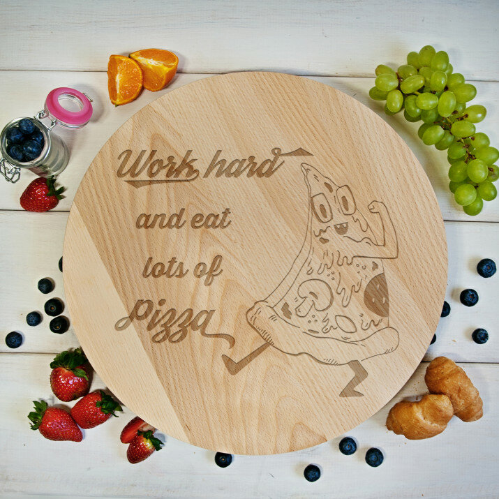 Work hard - Draaibaar plank