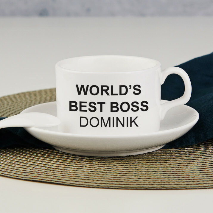 World`s best boss - Kopje met schotel