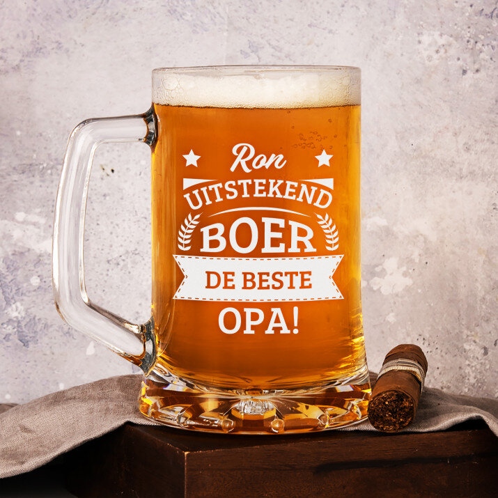 Uitstekedn boer de beste opa - Bierpokal