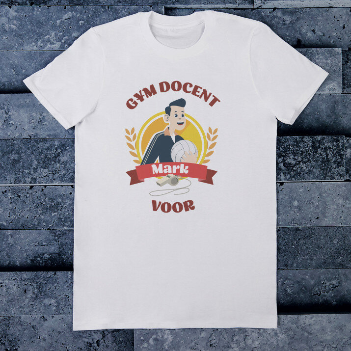 Gym docent voor medaille - Heren t-shirt