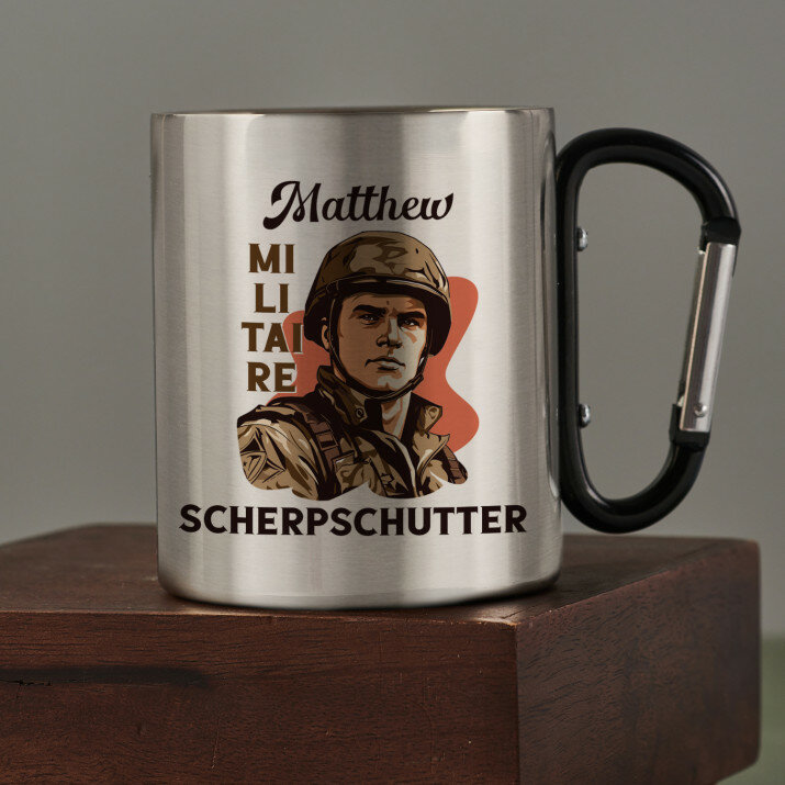 Militaire scherpschutter - Stalen mok