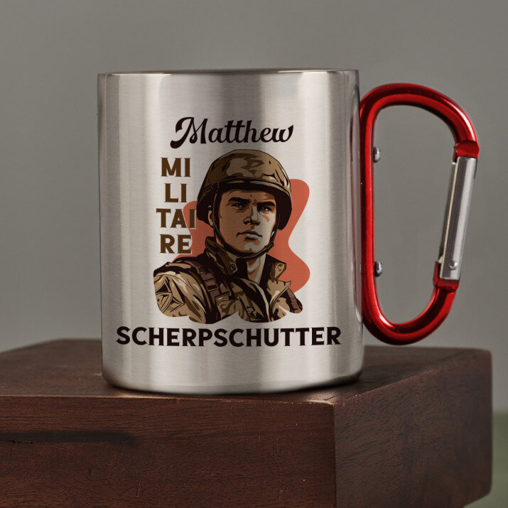 Militaire scherpschutter - Stalen mok