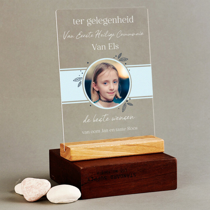 ter gelegenheid van eerste heiloge communie - Afdruk op acrylglas