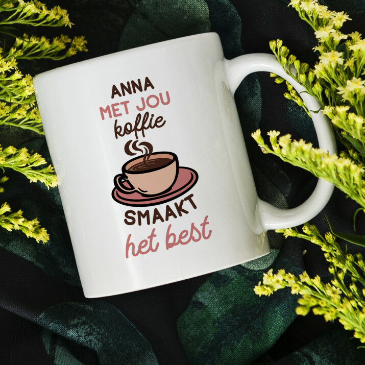 met jou koffie smaakt het best - Mok