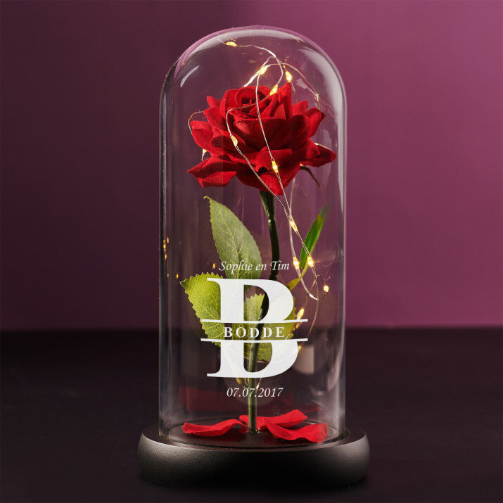 verliefd - Euwige roos in glas