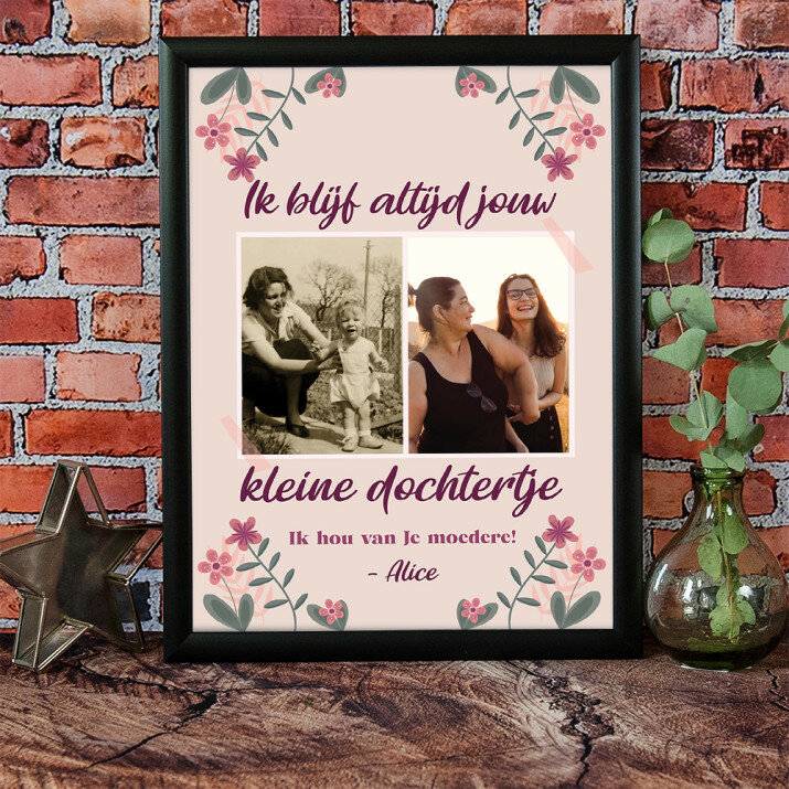 ik blijf altijd jouw kleine dochtertje - collage