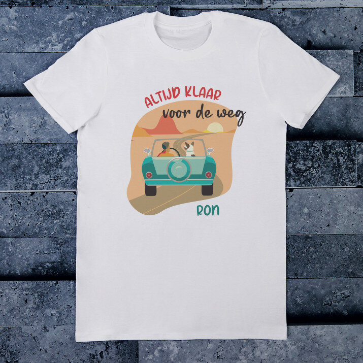 Altijd klaar voor de weg - Heren t-shirt