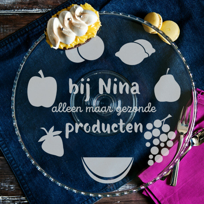 Gezonde producten - Taartplateau