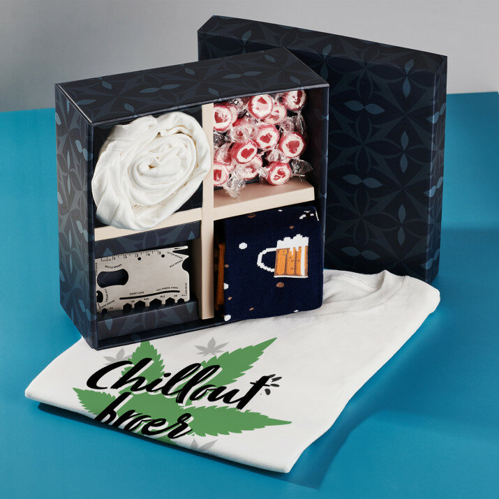 Cadeauset chillout broer met heren t-shirt