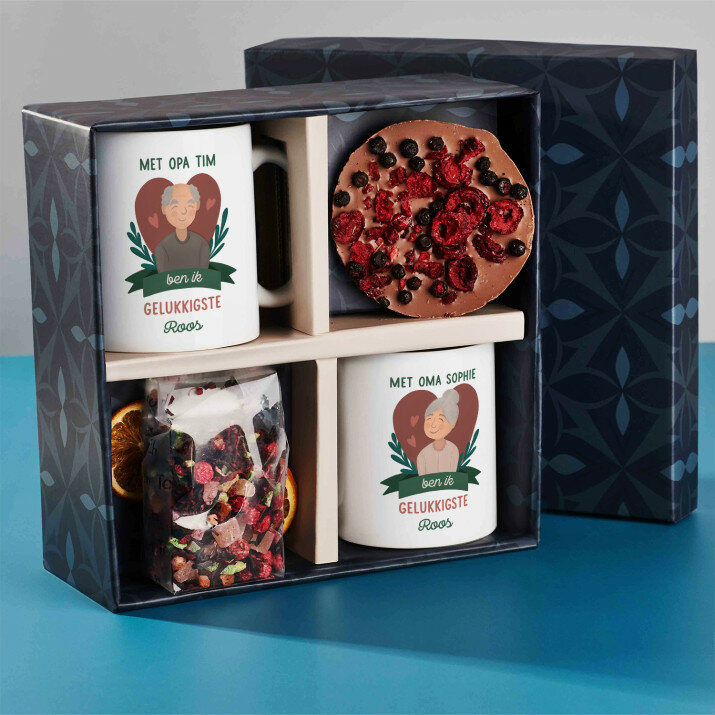 Cadeauset voor grootouders met mokken