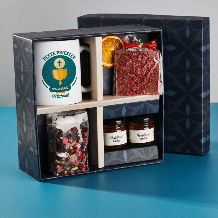 Cadeauset voor pierster met mok en thee