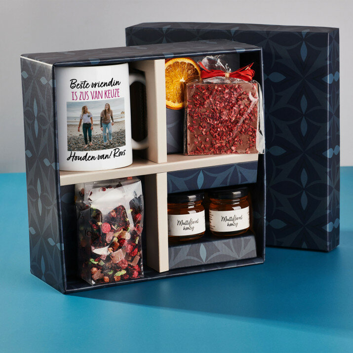 Cadeauset voor beste vriendin met mok en thee