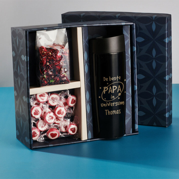 Cadeauset met voor vader een thermische mok 2