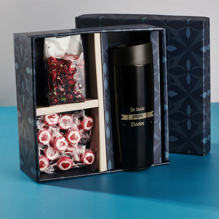 Cadeauset met voor vader een thermische mok