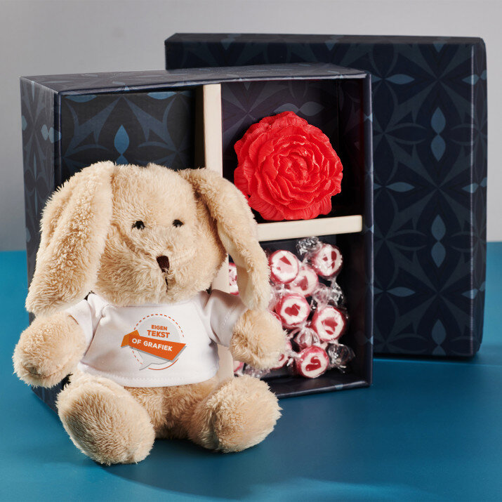 Cadeauset met eigen project een knuffeldier