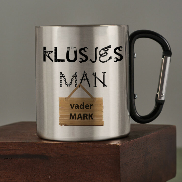Klusjesman - Stalen mok