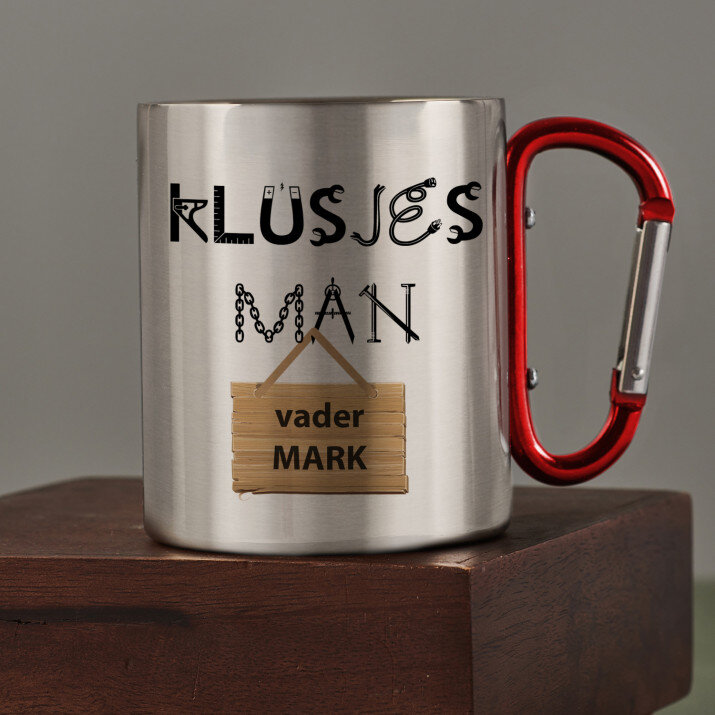 Klusjesman - Stalen mok