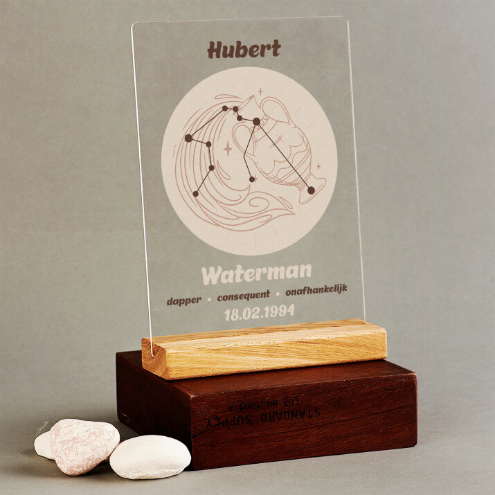sterrenbeeld waterman - Afdruk op acrylglas