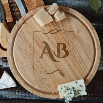 Initialen - Kaasplankje