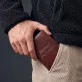 Leren portemonnee - naam en achternaam
