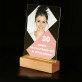 30e verjaardag gefeliciteerd - Afdruk op acrylglas met LED- standaard