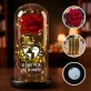 heel de wereld - Euwige roos in glas
