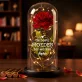 de beste moeder - Euwige roos in glas