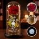 onze liefde is eeuwig - Euwige roos in glas
