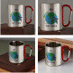 Around the world - Stalen mok Around the world - Stalen mok