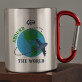 Around the world - Stalen mok Around the world - Stalen mok