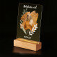 Artistieke ziel - Afdruk op acrylglas met LED- standaard