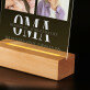 Oma - Afdruk op acrylglas met LED- standaard