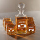 Beloved Husband -Set met karaf en whiskyglazen 