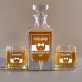 Beloved Husband -Set met karaf en whiskyglazen 