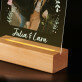Besties - Afdruk op acrylglas met LED- standaard