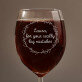 grote fout - Wijnglas