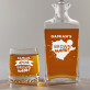 Brown Water - Set met karaf en whiskyglazen 