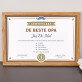 de beste opa - Certificaat