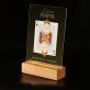 Dame mama - Afdruk op acrylglas met LED- standaard