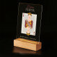 Dame mama - Afdruk op acrylglas met LED- standaard