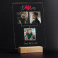 Stamboom collage 4 personen - Afdruk op acrylglas met LED- standaard