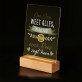 Opa weet alles - Afdruk op acrylglas met LED- standaard