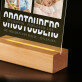 Grootouders - Afdruk op acrylglas met LED- standaard