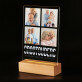 Grootouders - Afdruk op acrylglas met LED- standaard