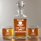 Team van bruidegom - Carafe of whisky