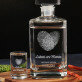 Vingersfdruk - Karaf en wodka glazen