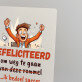 gefeliciteerd en succes - Afdruk op acrylglas