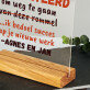 gefeliciteerd en succes - Afdruk op acrylglas