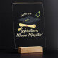 Gefeliciteerd meneer magister - Afdruk op acrylglas met LED- standaard