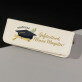 Schrijfset in lederen etui - Gefeliciteerd meneer magister